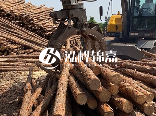 松木樁批發廠家泓樺錦嘉-松木樁樁尖為什么要削成三棱錐？